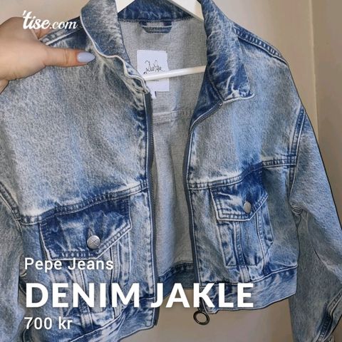 Denim jakke Dua Lipa & Pepe Jeans