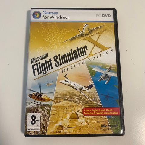 Microsoft flight simulator - deluxe edition Pc spill (ubrukt)