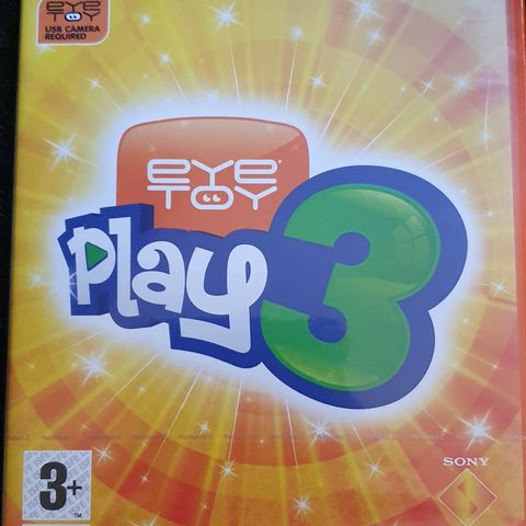 PS 2 Eye Toy Play 3. Helt nytt i plastikk.
