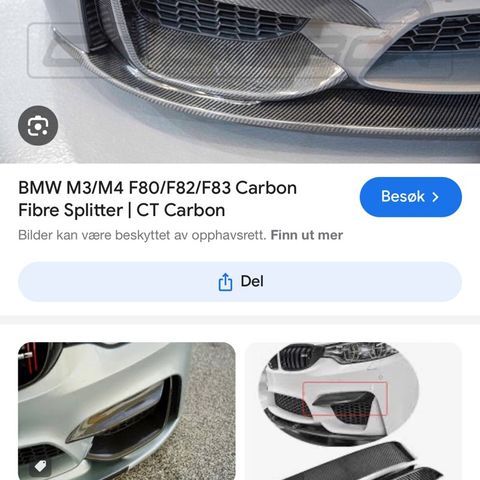 BMW CARBON CUP WINGS f80 f82 f83