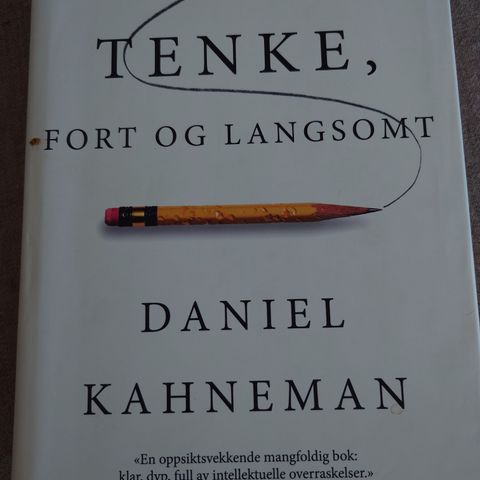 Tenke fort og langsomt, Daniel Kahneman pensumbok