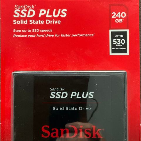 Helt ny SanDisk 256GB SSD