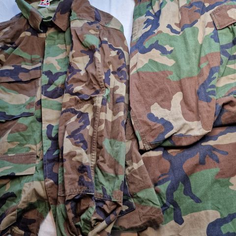 Taktisk Uniform, woodland camo. Bukse og jakke. fra GG. Rip-Stop