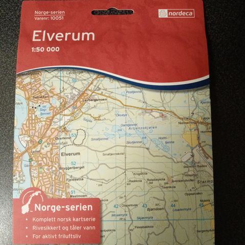 Ubrukt kart Elverum