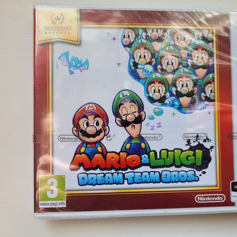 Mario & Luigi Dream Team Bros. Uåpnet / Sealed 3DS Nintendo