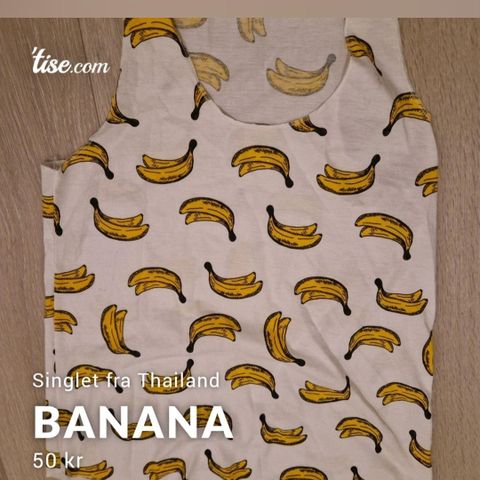 Banana singlet fra Thailand