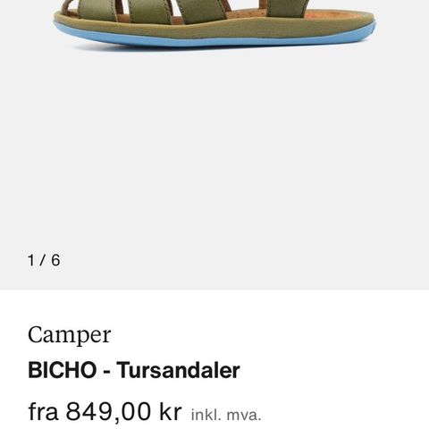 Helt ubrukte Camper sandaler