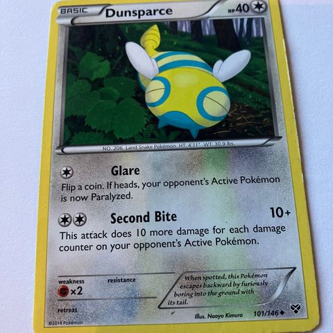 Dunsparce 101/146 Pokemon kort