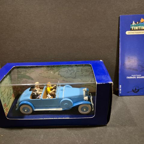 Tintin Bil samlemodell Lincoln Torpedo Grand Sport 1930