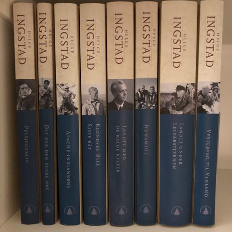 Helge Ingstad : Verker i samling (Komplett i 8 bind).