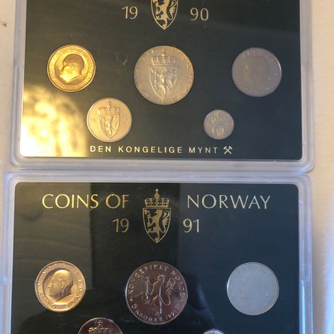 Coins of Norway/Den kongelige mynt fra 1990/91