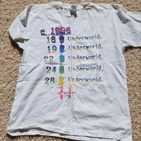 Underworld - Desinfectado vintage tour t-shirt / t-skjorte. 90s