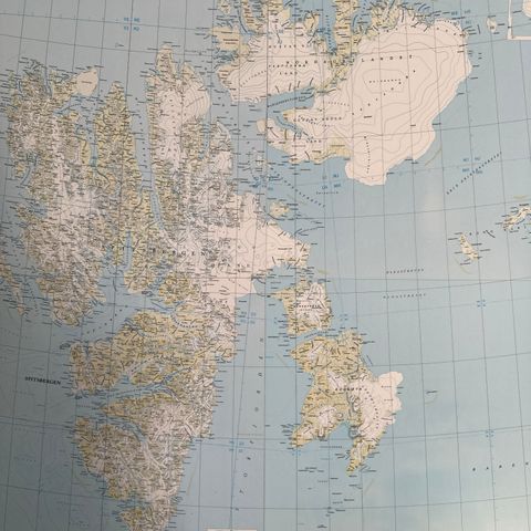 kart over Svalbard