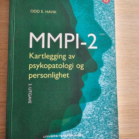 MMPI-2 - kartlegging av psykopatologi og personlighet - Odd E. Håvik