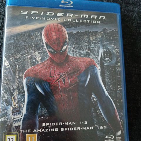 Skrotfot: Spider-Man Five-Movie Collection, 5 Blu-rays