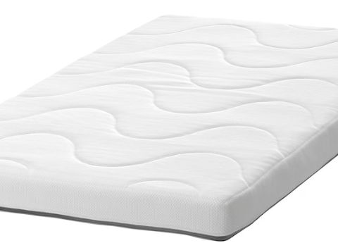 KRUMMELUR Polyether mattress for crib, 60x120x8 cm