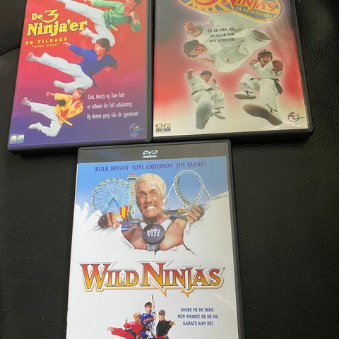 DVD - 3 Ninjas - Wild Ninjas - Hulk Hogan - 3 Filmer