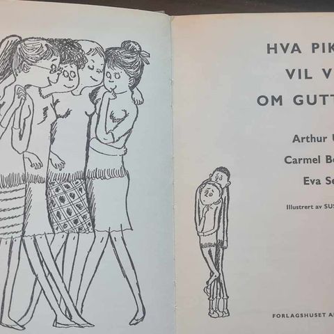 2 bøker "Hva piker vil vite om gutter" & "Hva gutter vil vite om piker" fra 1963