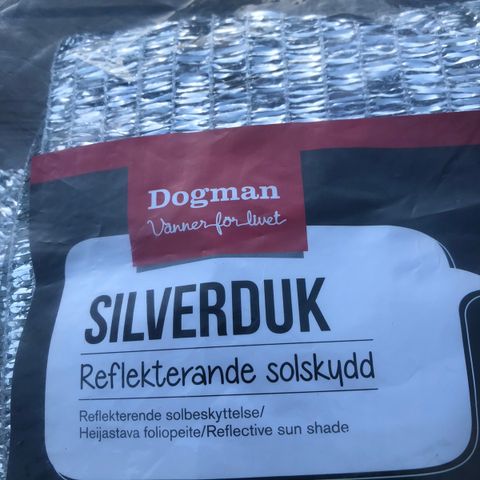 Silverduk reflekterende solbeskyttelse