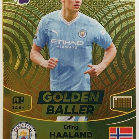 golden baller Haaland fotballkort
