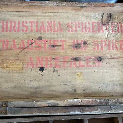 Christiania  Spigerverk oppbevarings boks