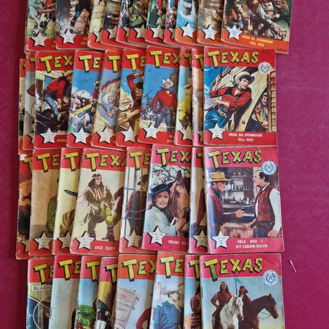 38 Texas 1955-1975 selges kr 500