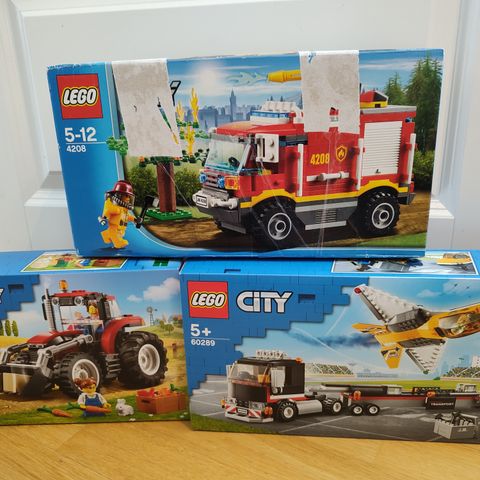 Lego city pakke med 60289, 60287 og 4208