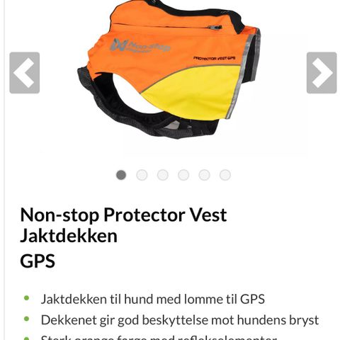 Jaktdekken til hund. Nonstop- protector med GPS.