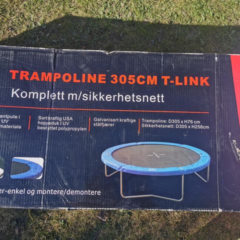 Trampoline 3,5m, uten sikkerhetsnett