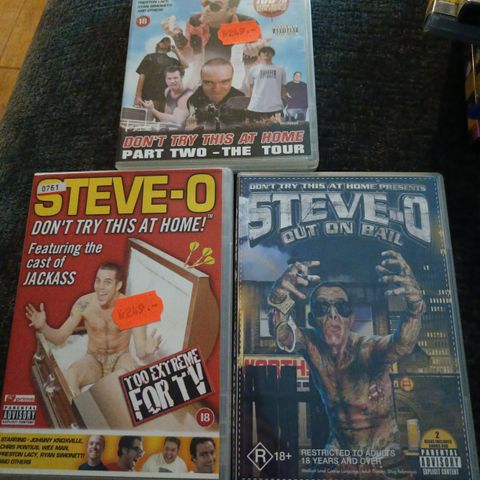 Skrotfot: Steve-O, 3 DVD