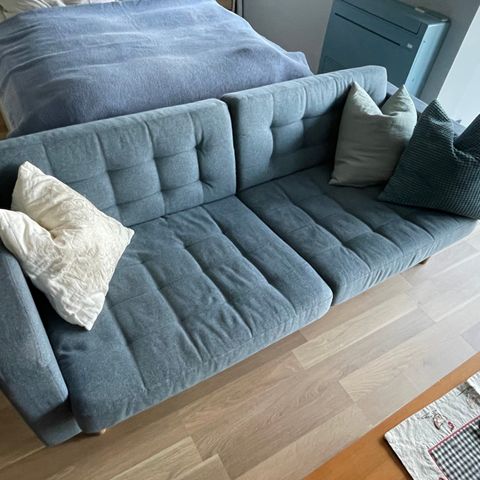 Landskrona 3-seters sofa blå