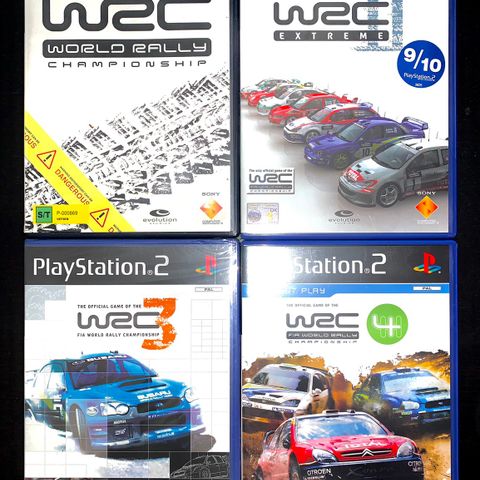 WRC Rally Pakke 4 Spill (WRC 3 er forseglet) PS2 PlayStation 2