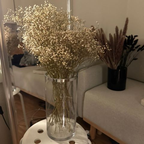 uttørket blomster pynt med vase