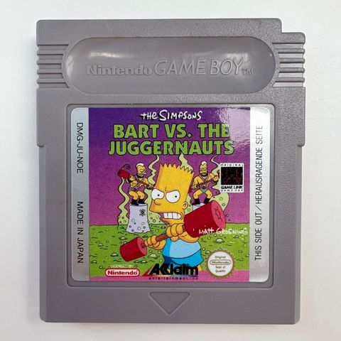 Nintendo Game Boy: The Simpsons Bart Vs The Juggernauts
