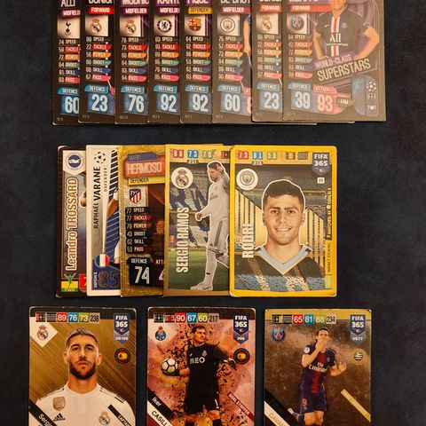 Match Attax / Adrenalyn XL lot 16 kort (Pris ink porto!)