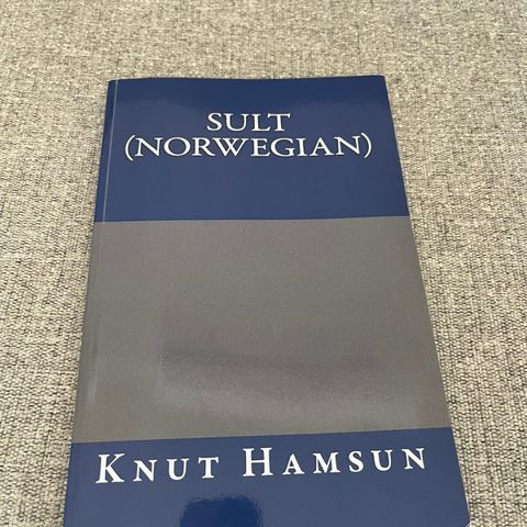 Bok Sult Knut Hamsun Norwegian norsk
