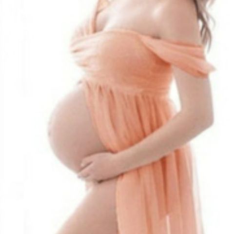 Sommerkjole til gravidfotografering i str: M