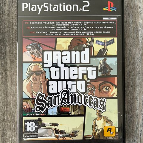 Grand Teft Auto San Andreas PS2 Playstation 2