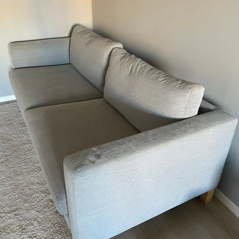 Karlstad 3-seter sofa fra IKEA i lys grå