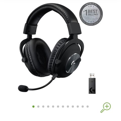 Logitech G Pro X Lightspeed Trådløst Gaming Headset