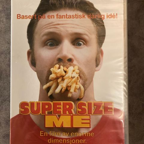 Super size me. Ny i plast. Norsk tekst.