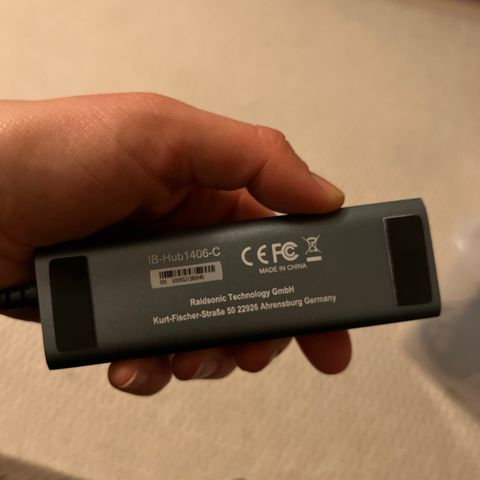 Icy box USB-C, ethernet, USB adapter