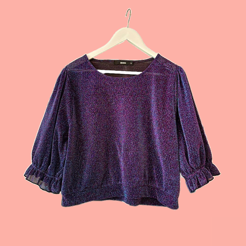 Glitter topp - XL - BIKBOK