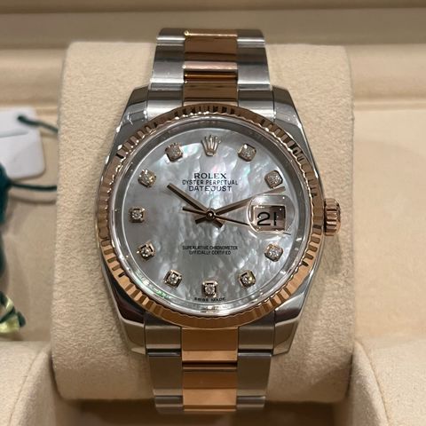 Rolex Datejust 36mm - Ref. 116231 - Perlemor skive - NORSK!