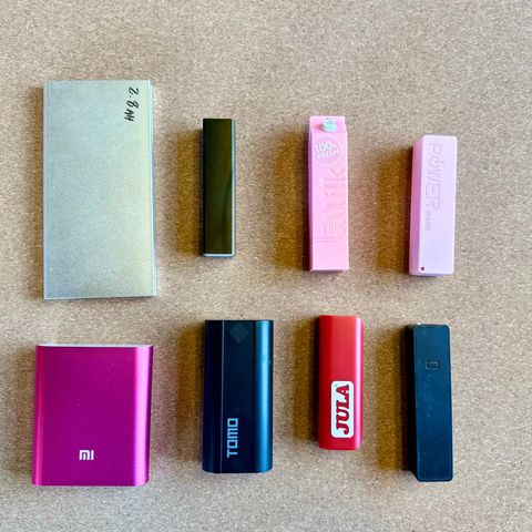 Samling med Power banks ~ samlet pris