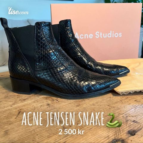 Acne Studios- Jensen Snake Boots  str 39