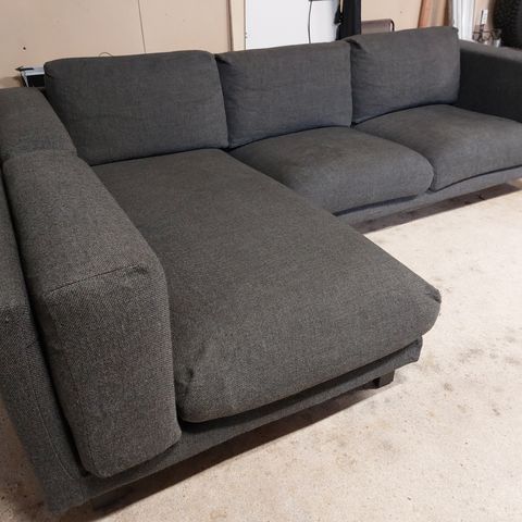 IKEA Nockeby Sofa Med Sjeselong / som ny