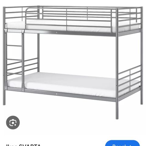 Køyeseng, Ikea, 3 madrasser Malvik 90 x 200 cm