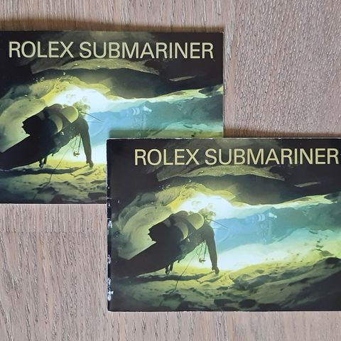 Rolex Submariner booklets 2006-2007