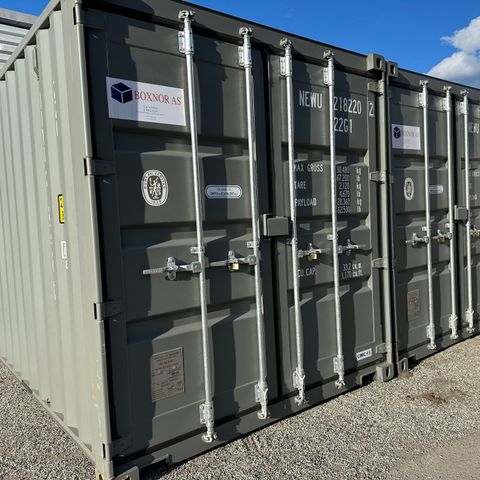 Nye 20 fots lager Containere til leie Drammen Åssiden